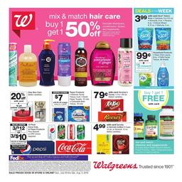Walgreens Weekly Ad Jul 25 - Aug 4, 2018