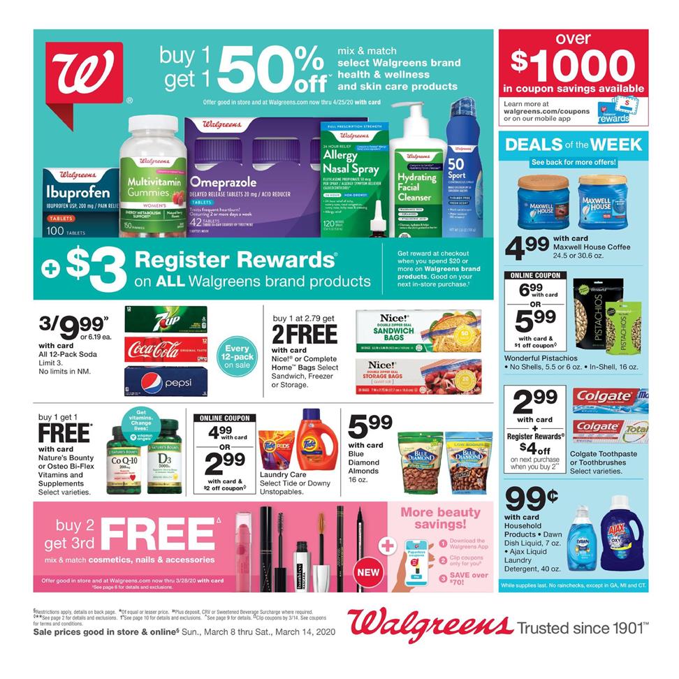 Walgreens Weekly Ad Mar 8 - 14, 2020 - WeeklyAds2