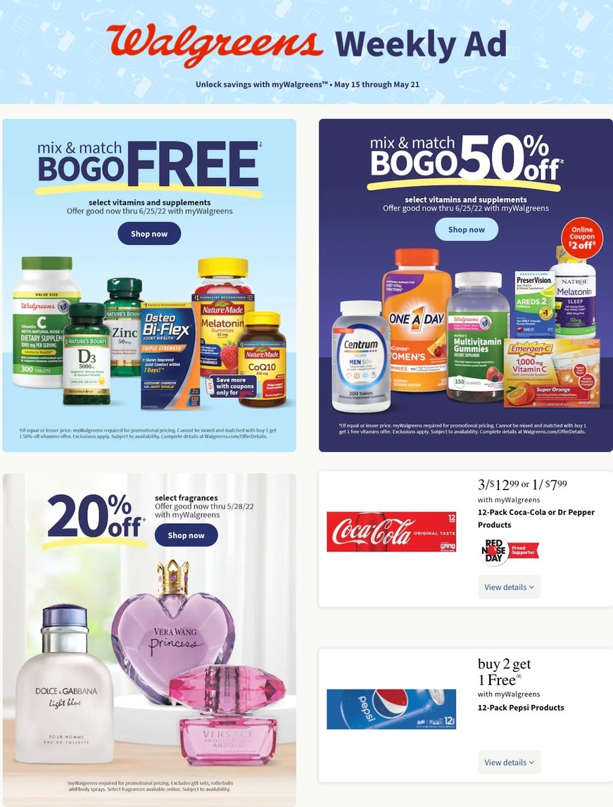 Walgreens Weekly Ad May 15 21, 2022 WeeklyAds2