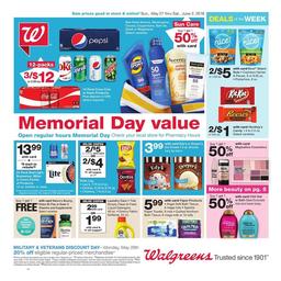 Walgreens Weekly Ad May 27 - Jun 2, 2018