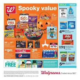 Walgreens Weekly Ad Oct 28 - Nov 3, 2018