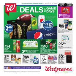 Walgreens Weekly Ad Oct 8 - 14, 2017