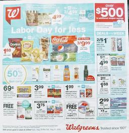 Walgreens Weekly Ad Preview Aug 25 - 31, 2019