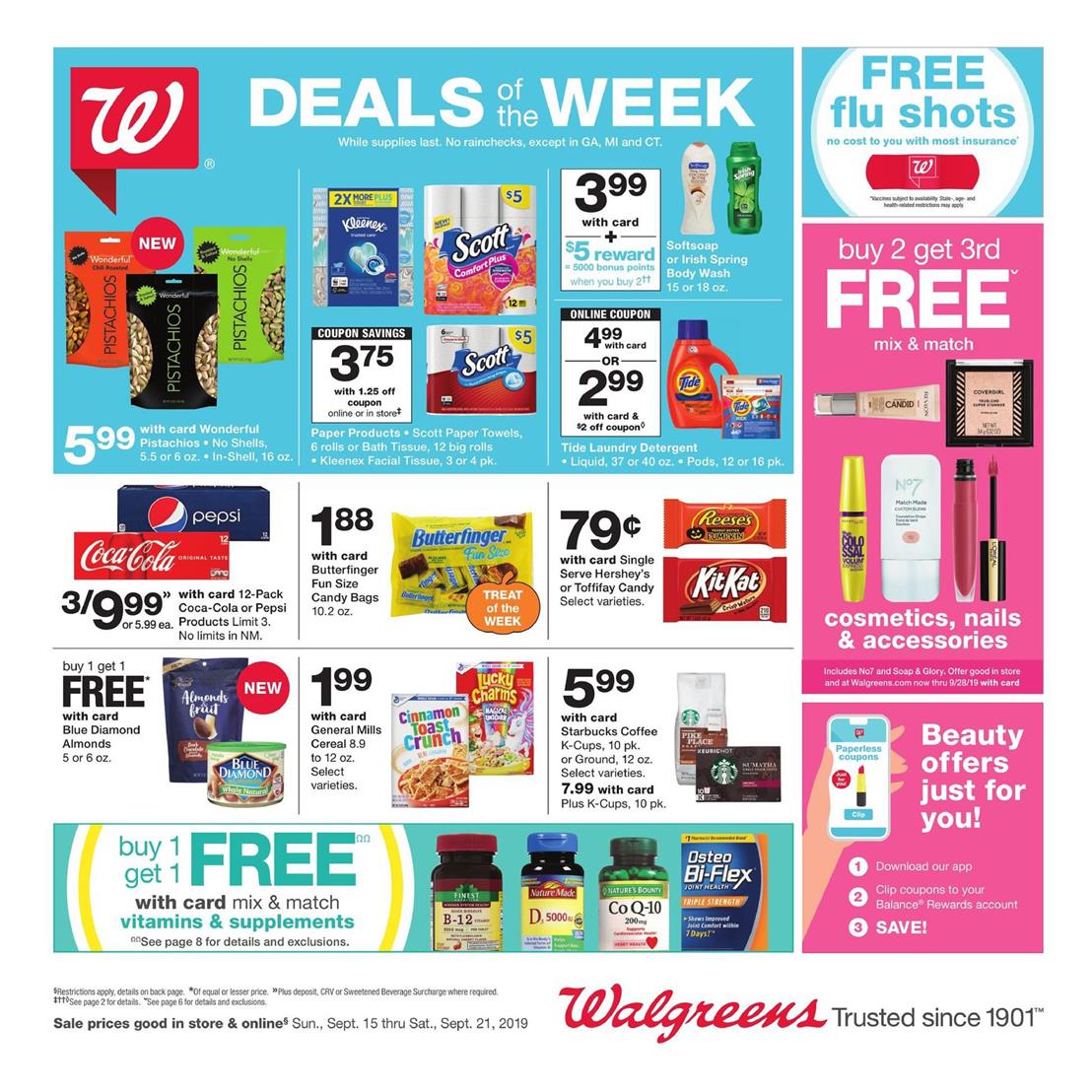 Walgreens Weekly Ad Sep 15 - 21, 2019 - WeeklyAds2