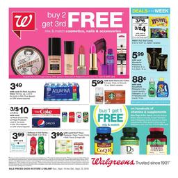 Walgreens Weekly Ad Sep 16 - 22, 2018