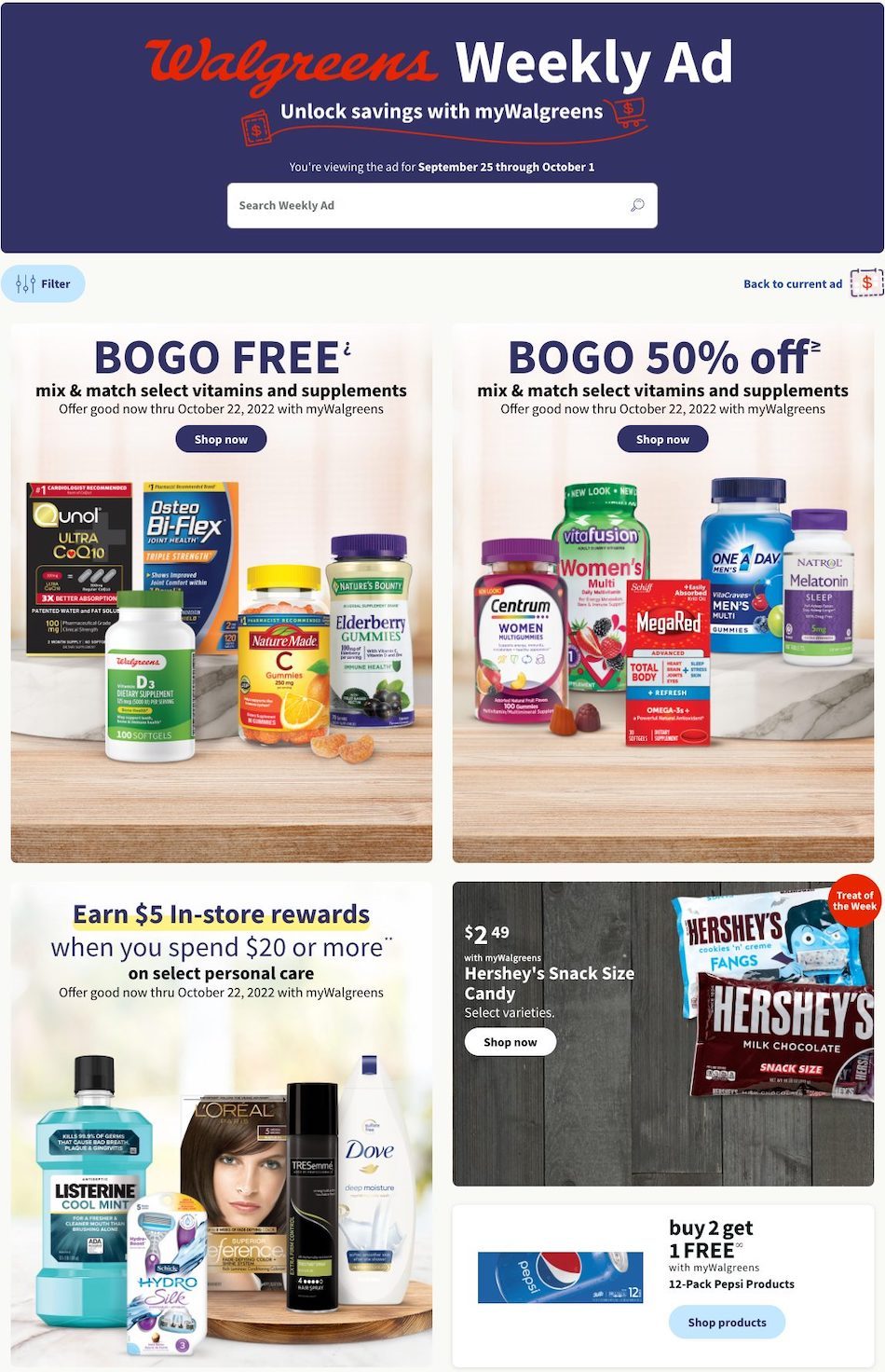 Walgreens Weekly Ad Sep 25 Oct 1, 2022 WeeklyAds2