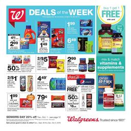 Walgreens Weekly Ad Sep 29 - Oct 5, 2019