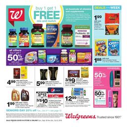 Walgreens Weekly Ad Sep 30 - Oct 6, 2018