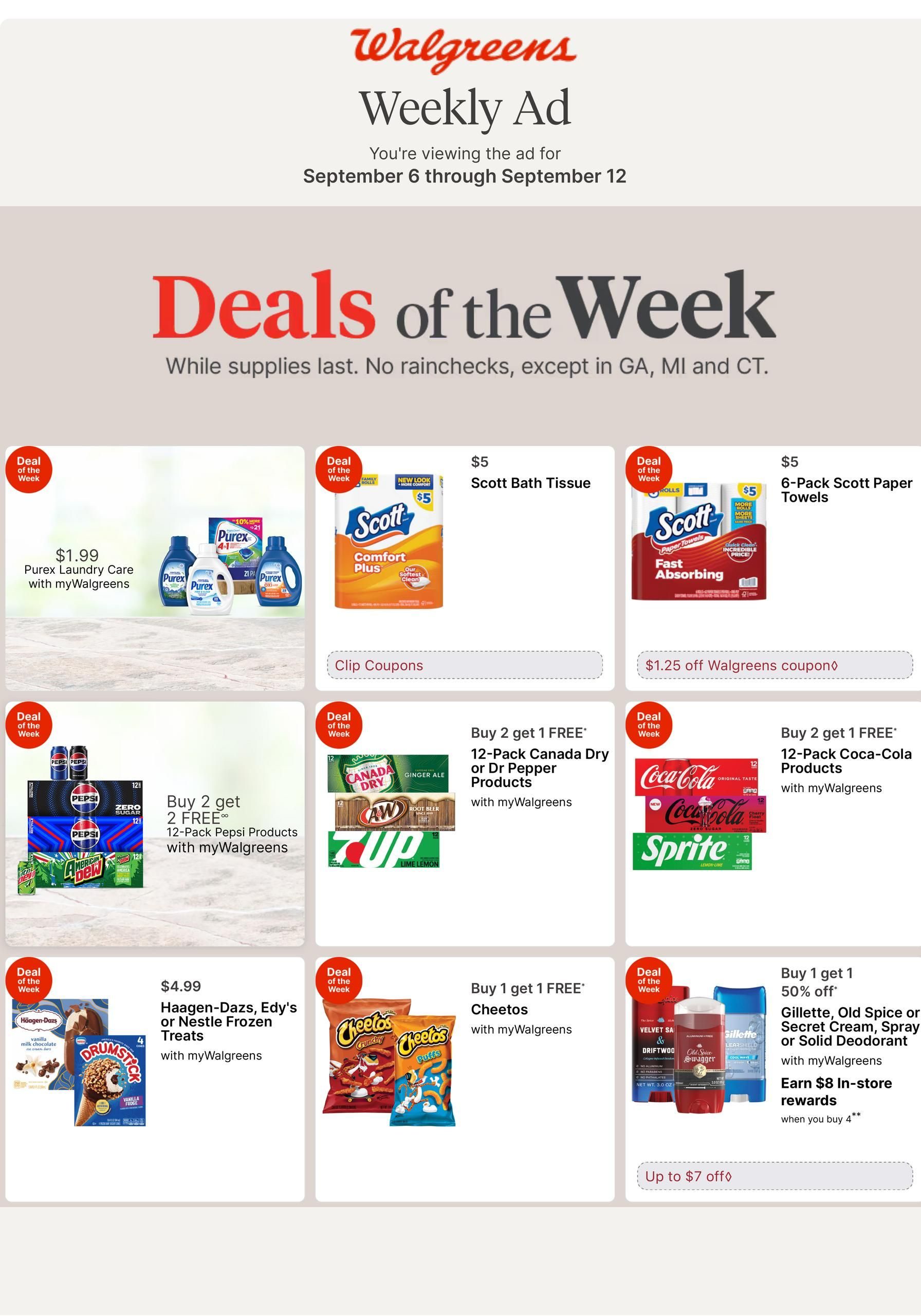 Walgreens Weekly Ad September 6 - 12, 2026 page 1