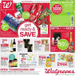 Walgreens Weekly Ad Thanksgiving Nov 20 - 26 2016