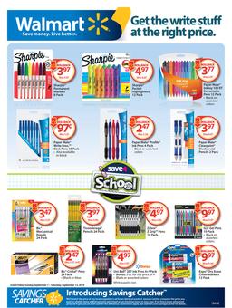 Walmart Weekly Ad Back to School Savings