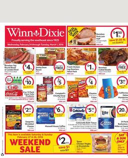 Winn Dixie Ad Feb 24 - Mar 1 2016