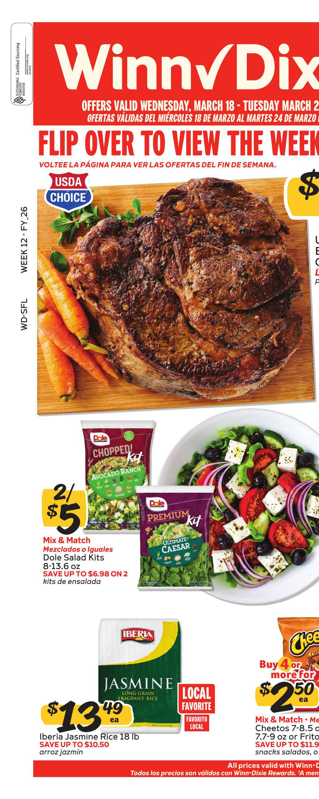 Winn-Dixie Ad Weekly Circular March 18 - 24, 2026