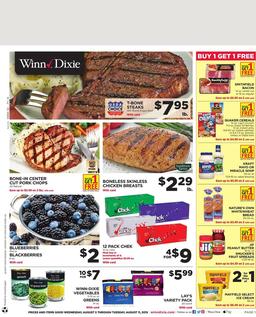 Winn Dixie Weekly Ad 8/5–8/11 Food 2015