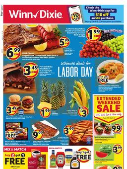 Winn Dixie Weekly Ad Aug 28 - Sep 3, 2019