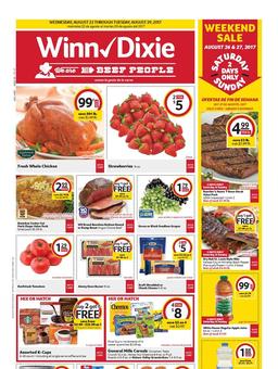 Winn Dixie Weekly Ad Aug 23 - 29 2017