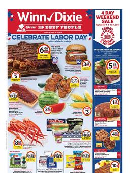 Winn Dixie Weekly Ad Aug 30 - Sep 5 2017