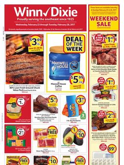 Winn Dixie Weekly Ad February 22–28 2017
