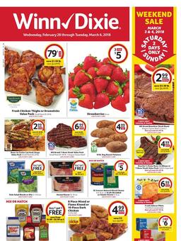 Winn Dixie Weekly Ad Feb 28 - Mar 6, 2018