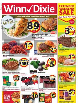 Winn Dixie Weekly Ad Dec 26 - Jan 1, 2018
