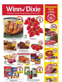 Winn Dixie Weekly Ad January 24–30, 2018
