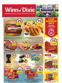 Winn Dixie Weekly Ad Jan 31 - Feb 6, 2018