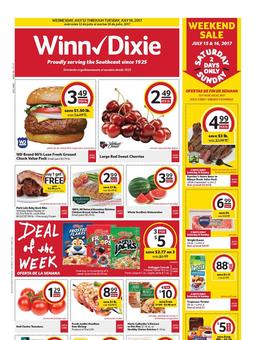 Winn Dixie Weekly Ad July 12 - 18 2017