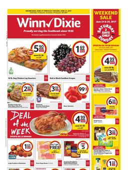 Winn Dixie Weekly Ad Jun 21 - 27 2017