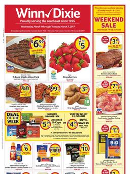 Winn Dixie Weekly Ad March 1–7 2017