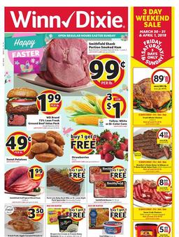 Winn Dixie Weekly Ad Mar 28 - Apr 3, 2018