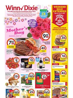 Winn Dixie Weekly Ad Mothers Day May 10 - 16 2017