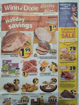 Winn Dixie Weekly Ad Nov 11 - 17, 2020