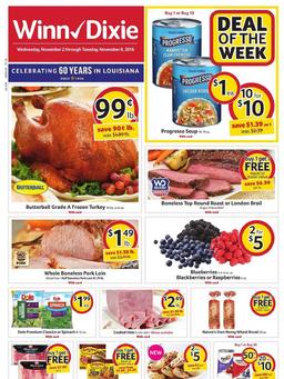 Winn Dixie Weekly Ad Nov 2 - Nov 8 2016