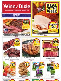 Winn Dixie Weekly Ad Oct 12 - 18 2016