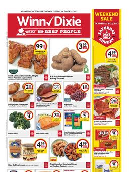 Winn Dixie Weekly Ad October 18 - 24 2017