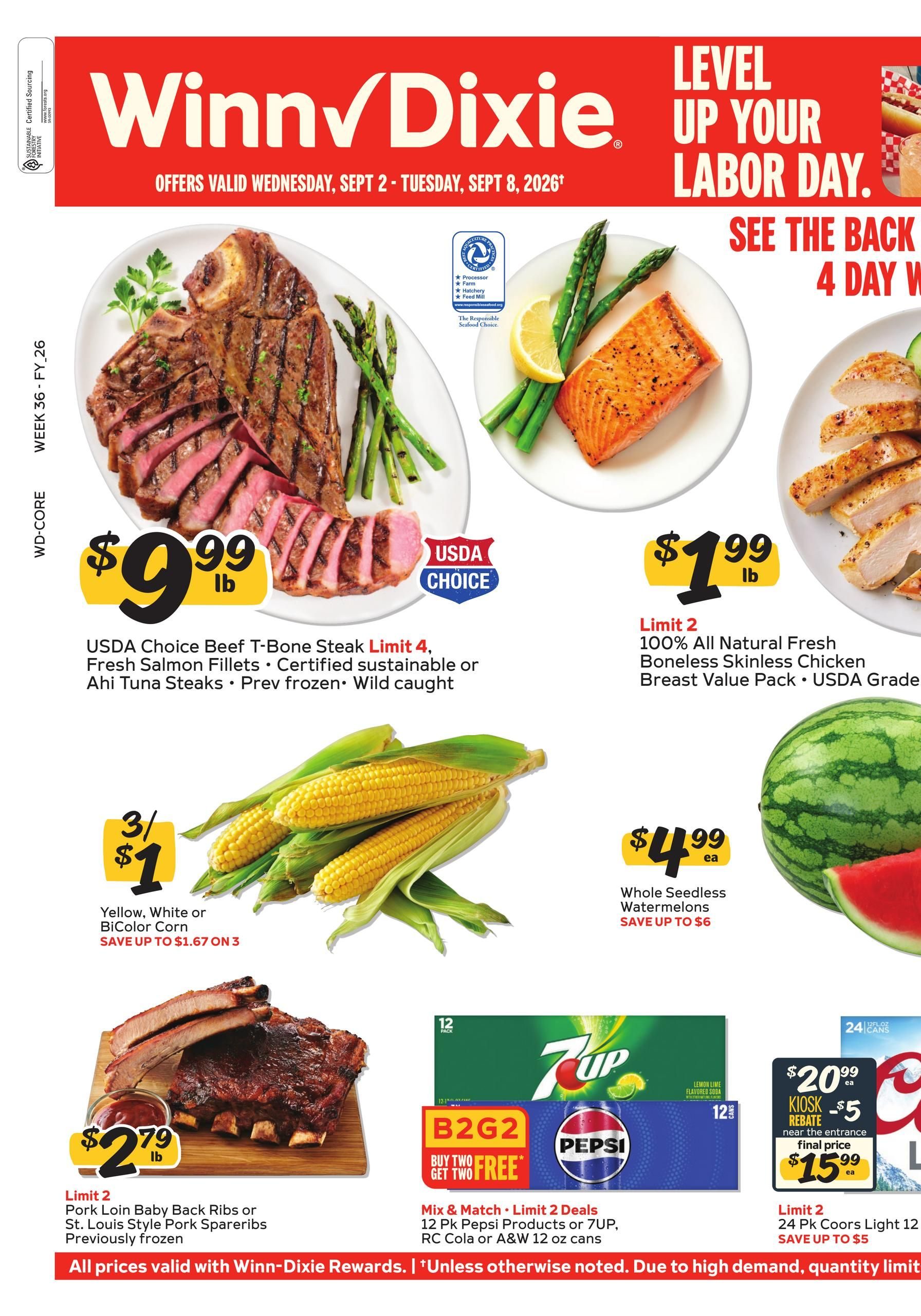 Winn-Dixie Weekly Circular September 2 - 8, 2026 page 1